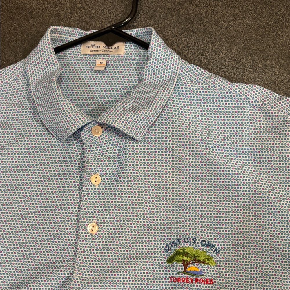 Peter Millar Torrey Pines 121st US Open Blue Polo Shirt